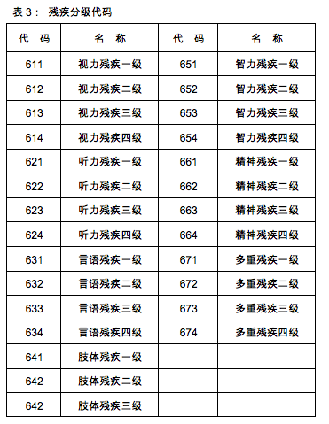 残疾人残疾分类和分级