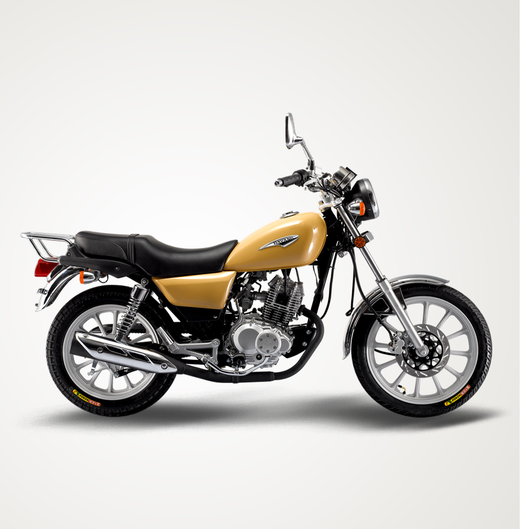 油箱容积 超低坐垫设计 dy150-18 前后花式碟刹盘 离合轻巧,刹车有力