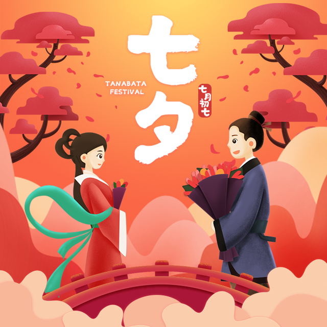 七夕相亲邀请函活动情人节活动邀请函