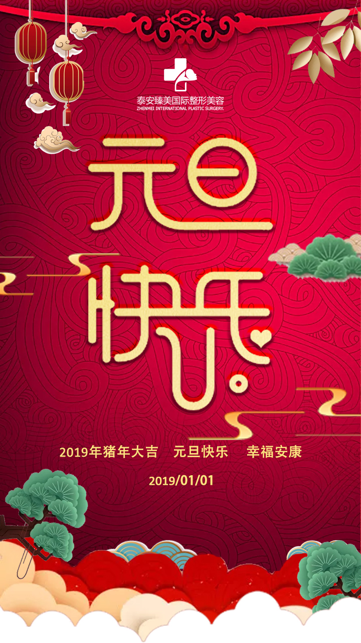 泰安臻美医疗整形元旦祝福